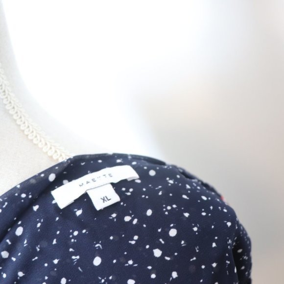 Stella & Dot Charlotte Top, Navy Blue XL - Picture 7 of 7